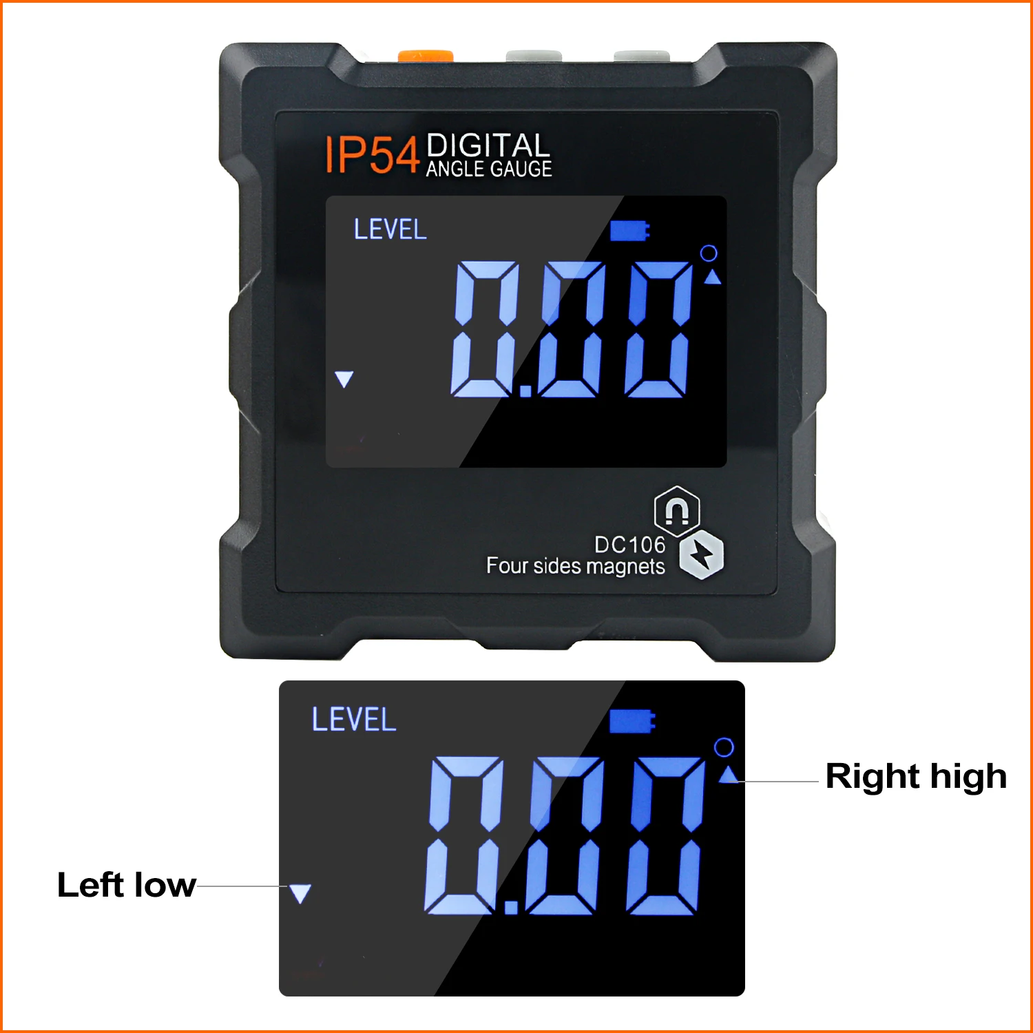 medidor de angulo nivel digital rz 01