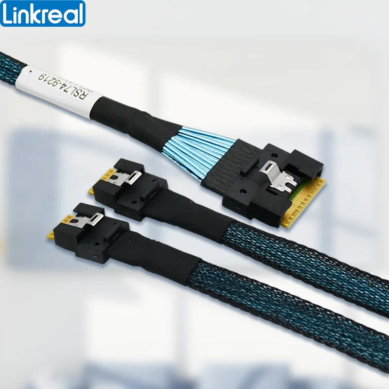 Pcie 4.0 Slimsas Sff8654 8i para Xsff9654 4i Cable-80cm - Imagem 2