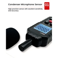 30-130dB Digital Audio Sound Level Meter DB Measuring Instrument Mini Sonometer Decibelimetro Portable Noise Decibel Monitor 2
