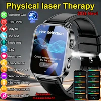 2026 New Nursing Grade Health Analysis SmartWatch ECG+PPG Blood pressure lipids Uric acid Wireless Call Smartwatch For Men Women