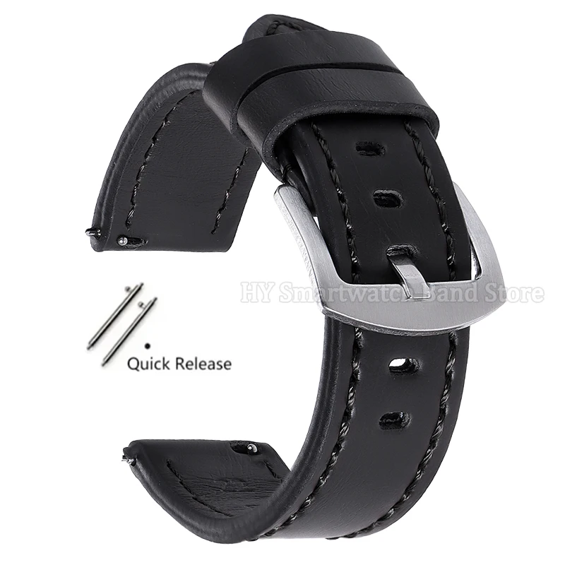 ตัวเลือกสินค้า สร้อยข้อมือหนังวัวแท้ ปรับขนาดได้ สำหรับ Smartwatch ทุกรุ่น
