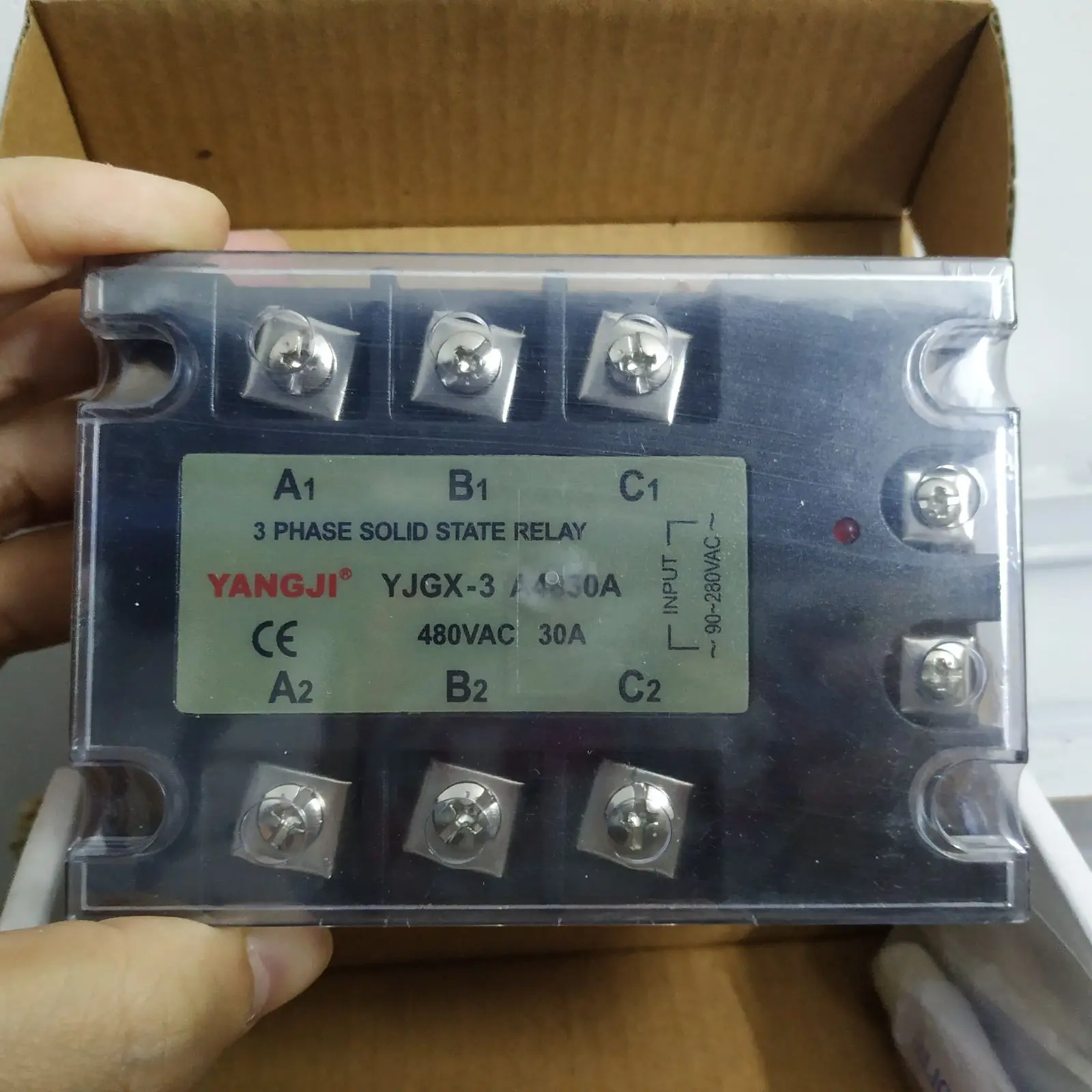 

Yang relay YANGJI three-phase AC solid state relay YJGX-3 A4830A (30A/480V)