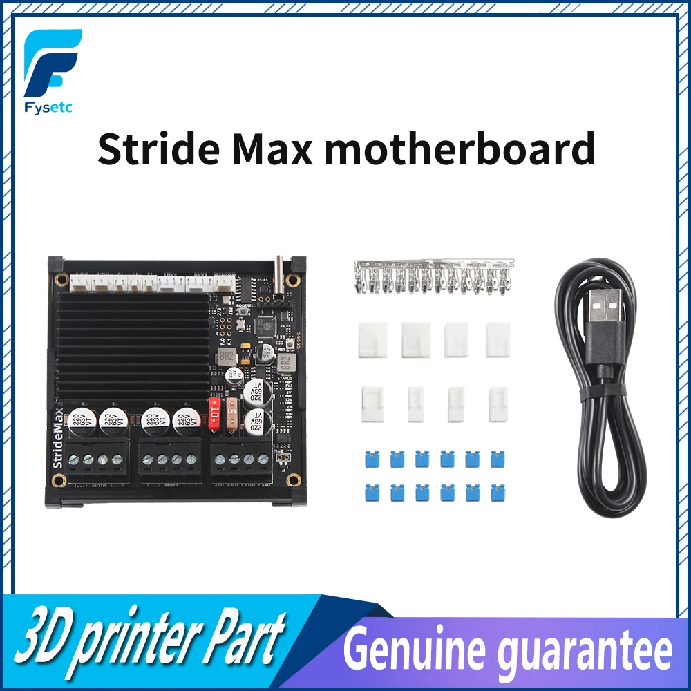 

FYSETC StrideMax Daul FD Motherboard with Dual TMC5160 60V Support RP2040 MCU Klipper & RRF for Voron VZ 3D Printers Board
