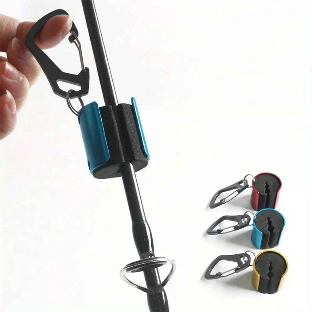 1PC Wearable Fishing Rod Holder Portable Fishing Rod Clip with Fly Tackle Accessories Assistant Tools