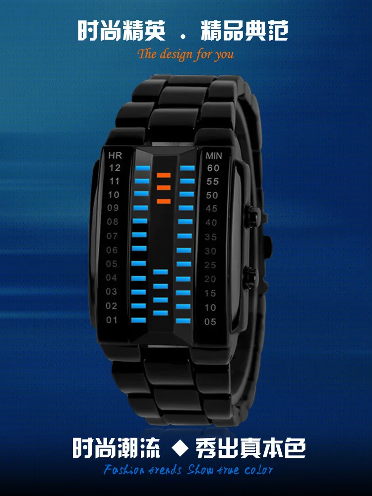 Wrist Watch Binary Matrix Watch New Fashion Binary Led Watch Women