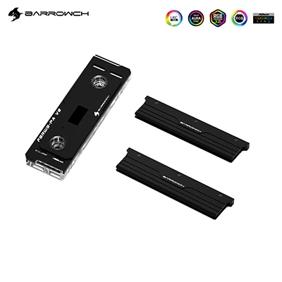 Barrowch Fbrwb-pa3-f Ram Water Blocks Kitslrc 2.0 5v 3pin Iluminação Padrão com Ram Armaduras de Refrigeração para Ddr5 - Imagem 2