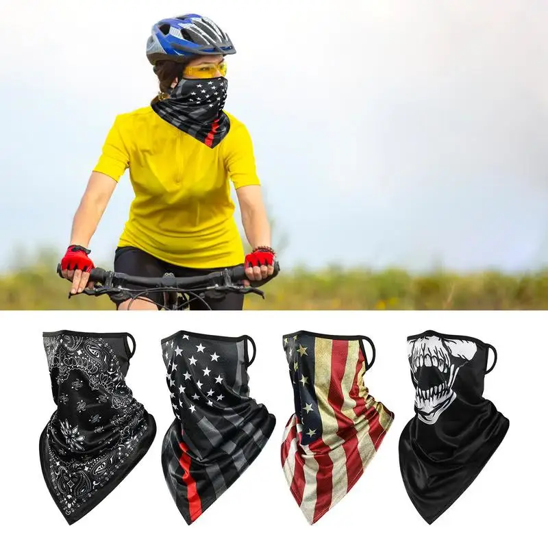 

Mens Neck Gaiter Ice Silk Fabric Sun Cooling Scarf Trendy Soft Cooling & UV Protection Face Cover Bandana For Running Summer UV