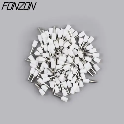 100PCS/pack insulated wire crimp terminals E0508 1008 1508 7508 2508 tubular pressure wire ferrule connectors pin-type connector - Image 8