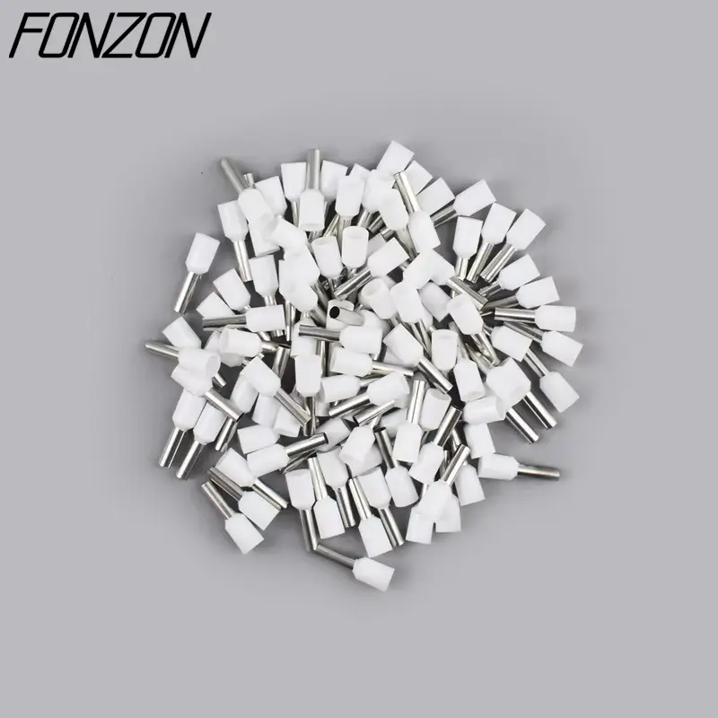 100PCS/pack insulated wire crimp terminals E0508 1008 1508 7508 2508 tubular pressure wire ferrule connectors pin-type connector - Image 8