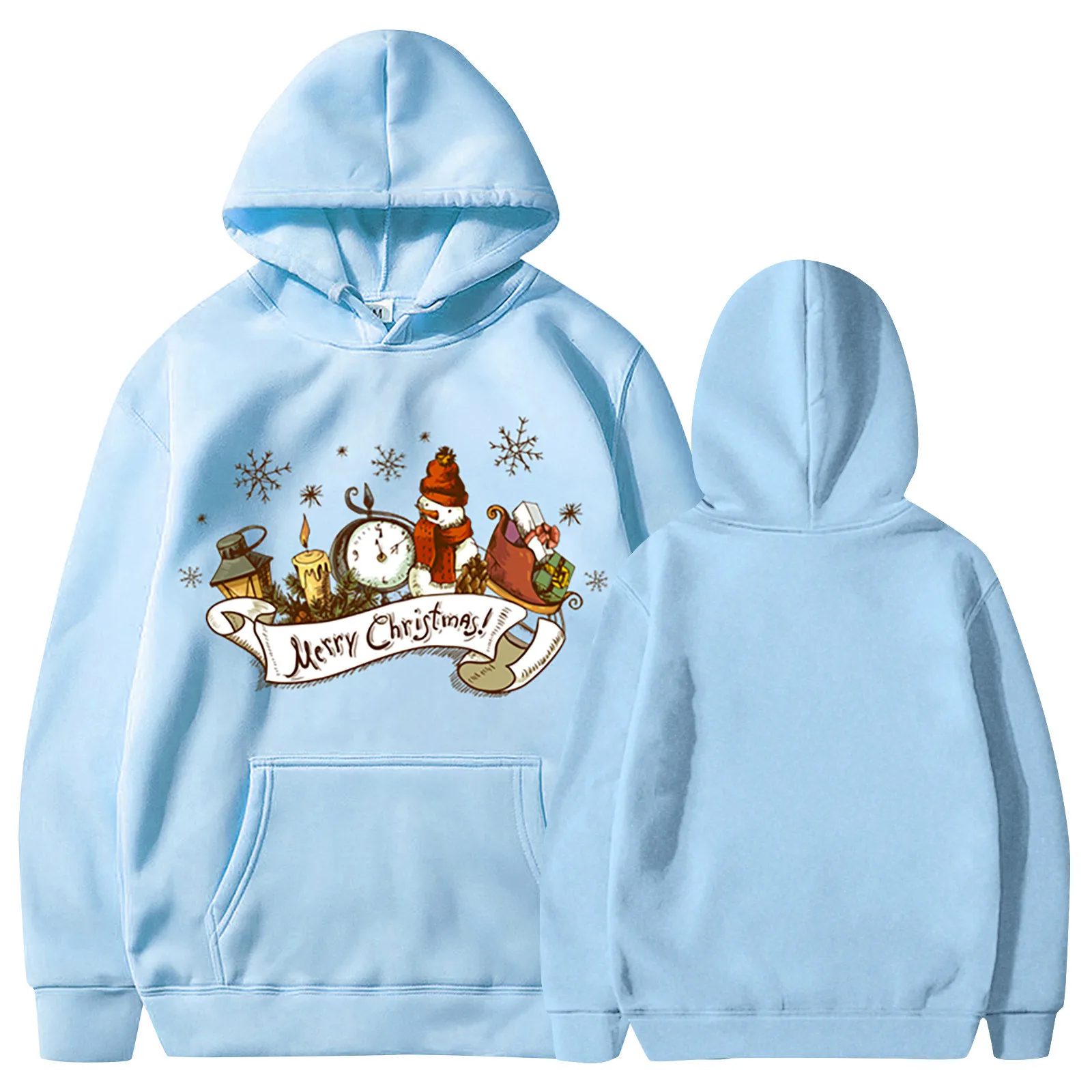 

Christmas Tree Hoodie Men Women Fashion Oversized Hoodies Snowflake Unisex Sweatshirt Coat Women Sweats Christmas Clothes