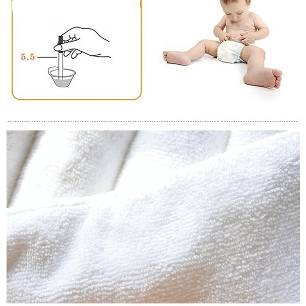 3pcs Reusable Baby Diapers Cloth Diaper Inserts 3 Layer Insert 100% Cotton Washable Babies Care Eco-friendly Diaper