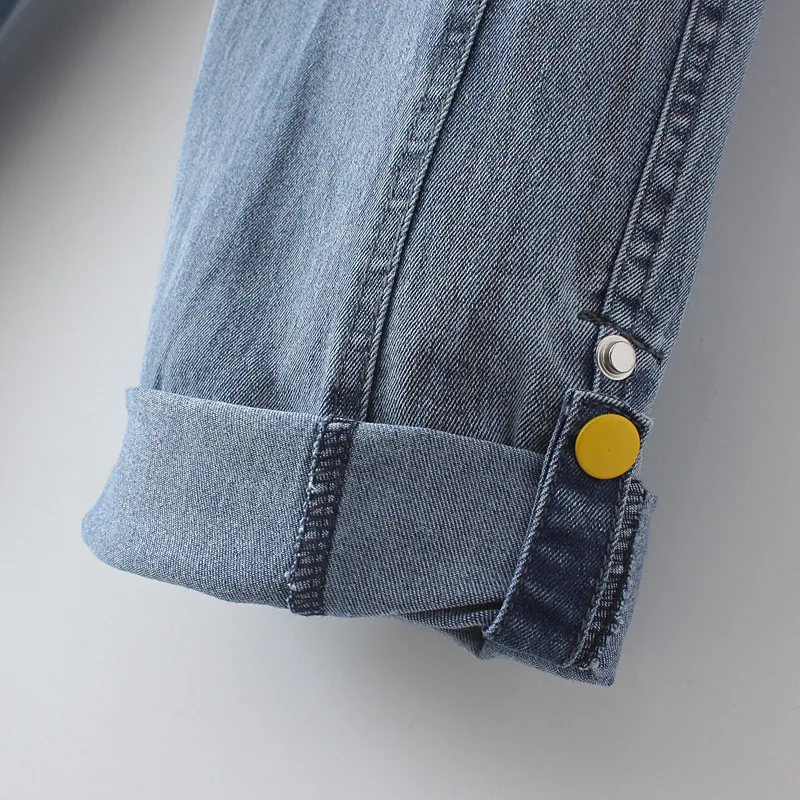 Women's Clothing Jeans Plus Size Autumn Winter New Fashion Casual Leg Opening Two Button Stretch Denim Harem Pants