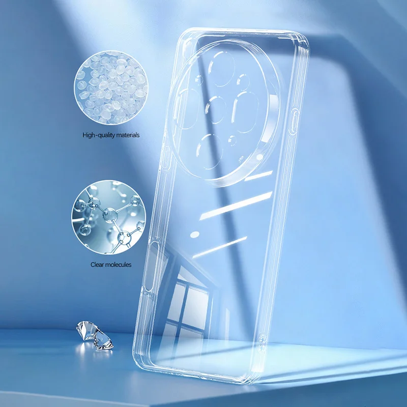 Enhanced Transparent Shockproof TPU Phone Case with Camera Protection and Flexibility