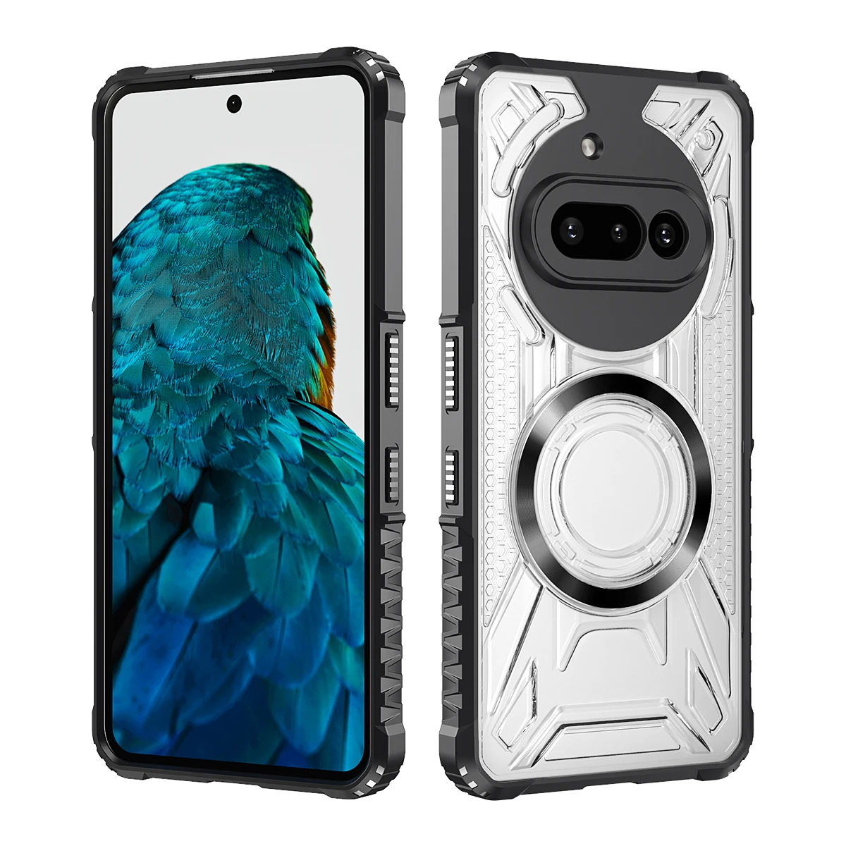 Transparent Magnetic Bumper Anti-Drop Phone Case