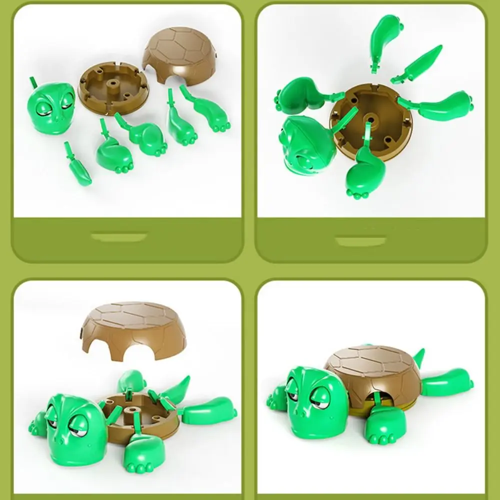 DIY Assembly Panicked Turtle Coaster Press Frightened Turtle Turtle Cup Pad Quirky Toys Funny Expression Ornament