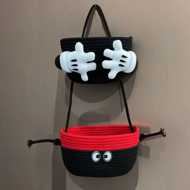 

Disney Animation Peripheral Mickey Palm Double-layer Storage Basket Cute 3d Wall Hanging Basket Storage Box Cartoon Party Gift