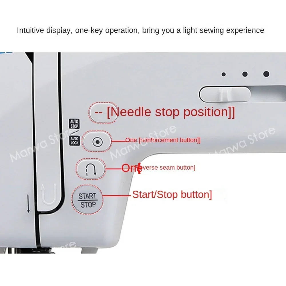 Heavy Machine 90H Home Electronic Fully Automatic Sewing Machine Desktop Multi functional Small Thin Thick Lock Edge 5