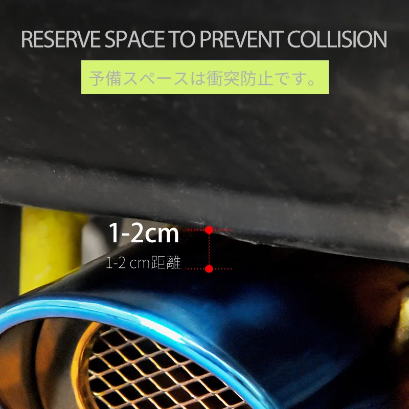 Car Exhaust Muffler Silencer Tail Pipes 304 Stainless Steel Rear Tail Throa For Suzuki Jimny Accessories JB64 JB74 exhaust pipe muffler