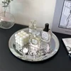 Nordic Ins Metal Tray Gold Round Plate Denmark Simple Jewelry Storage Tray Dinner Plates Home Decorative Trays 3