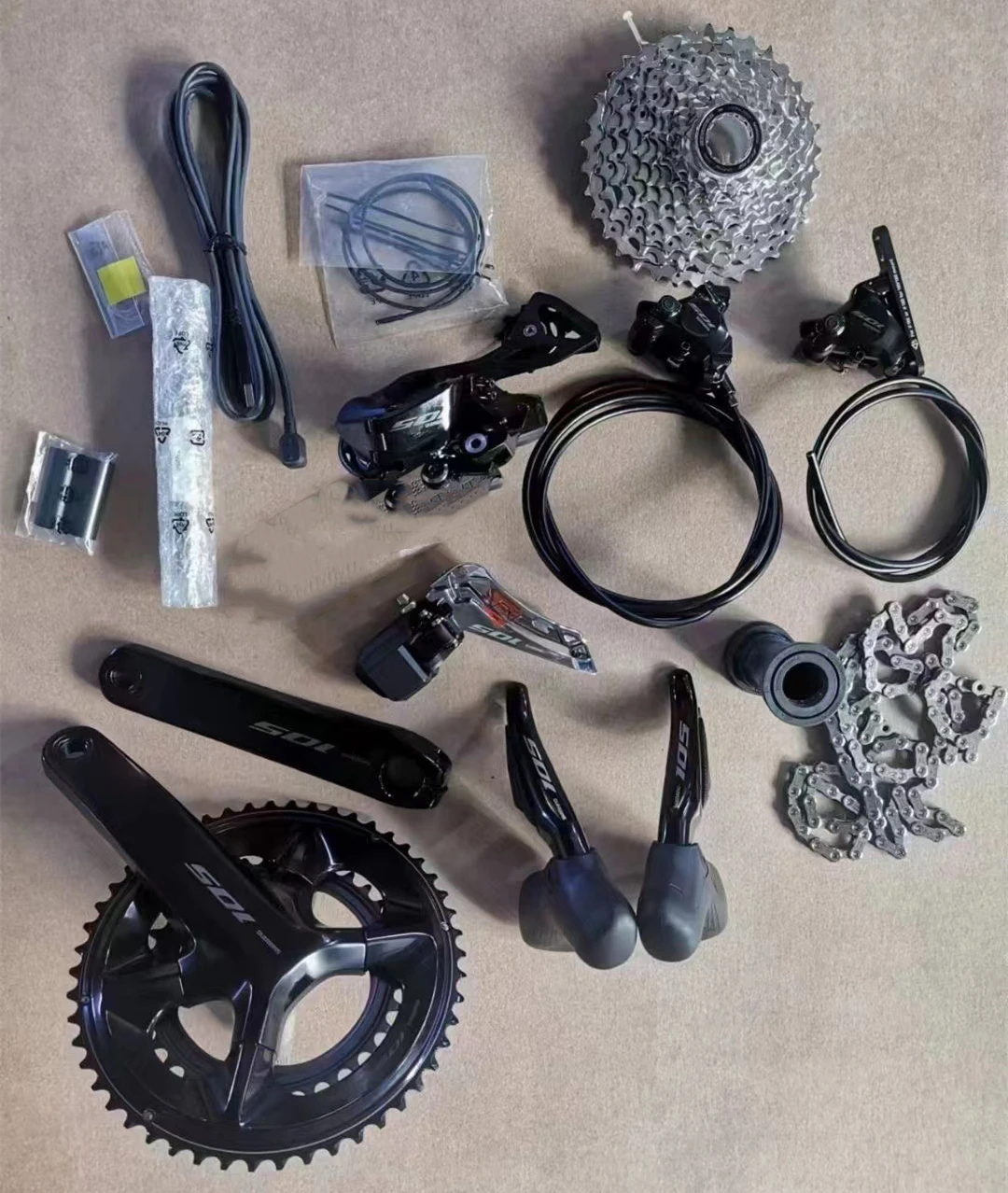 105 Di2 Electronic Groupset R7170 12s Brake Crankset R7150 Shifter Derailleur Chain Cassette For Road Bike