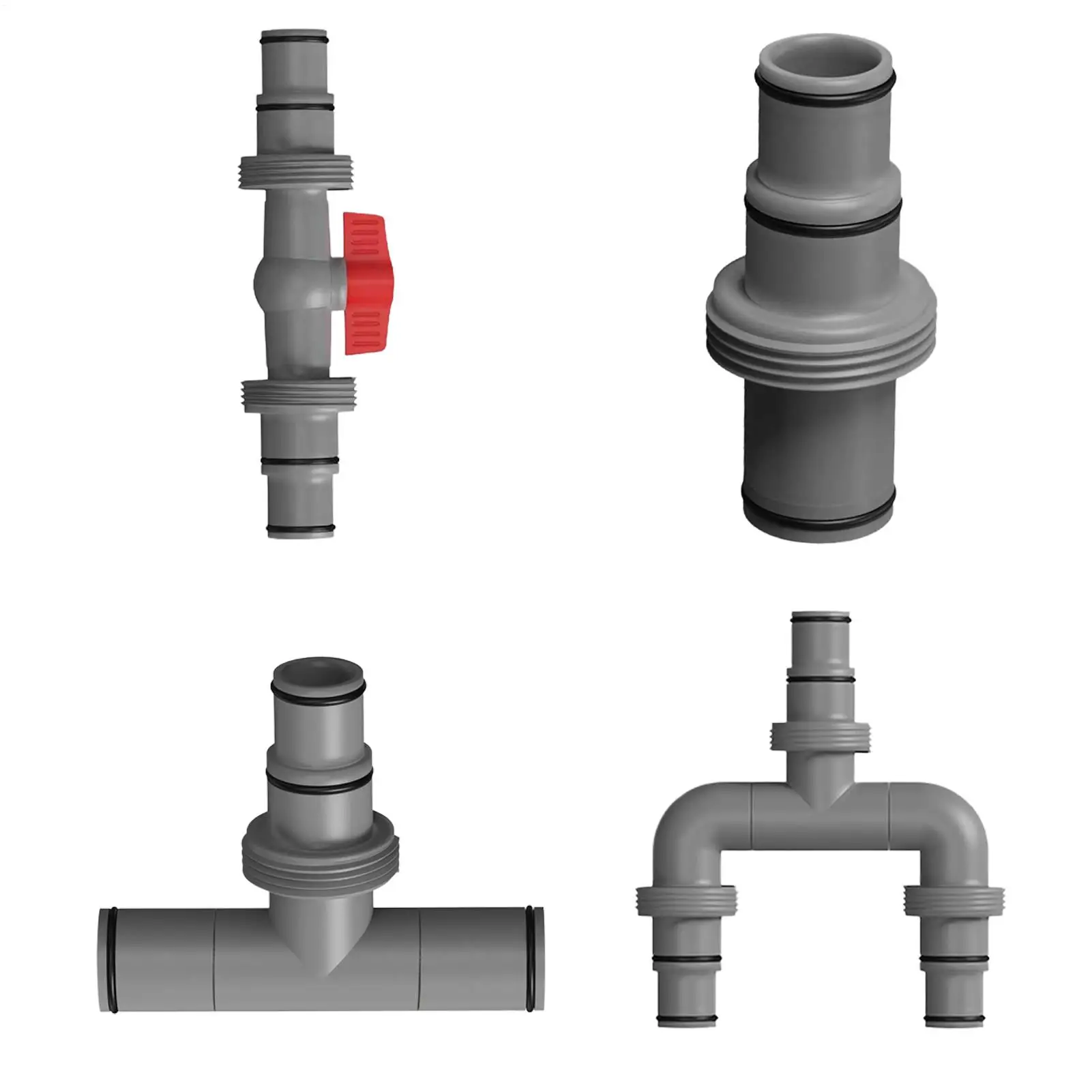 Pool Hose Connector 1.5 Pool Hose Adapter Pool Hose Connector For Filter Pump Tight Fitting Coupler For AboveGround Pool