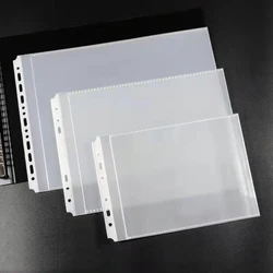 50pcs Transparent Folder Bag A4 B5 A5 Horizontal Documents Sheet Protectors Filing Products Paper Refills Office School Supplies