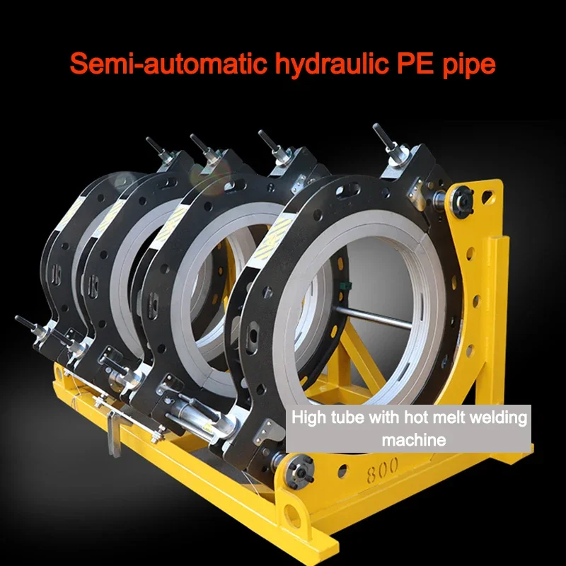 Hot Melt Butt Welder 63-200 Gas Pipeline PE Pipe Hydraulic Semi-Automatic Welding Machine With Digital Display And Timing  220 V 3