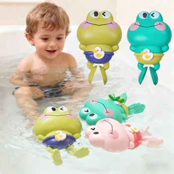 Children's bath toys - Clockwork frogs that float and swim 1