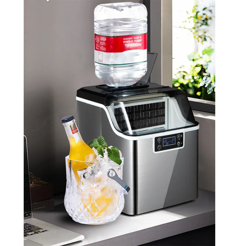 New Design Home Ice Maker Machine 35kg Commercial Automatic Smart Ice Making Machine Small Mini Portable Cube Maker