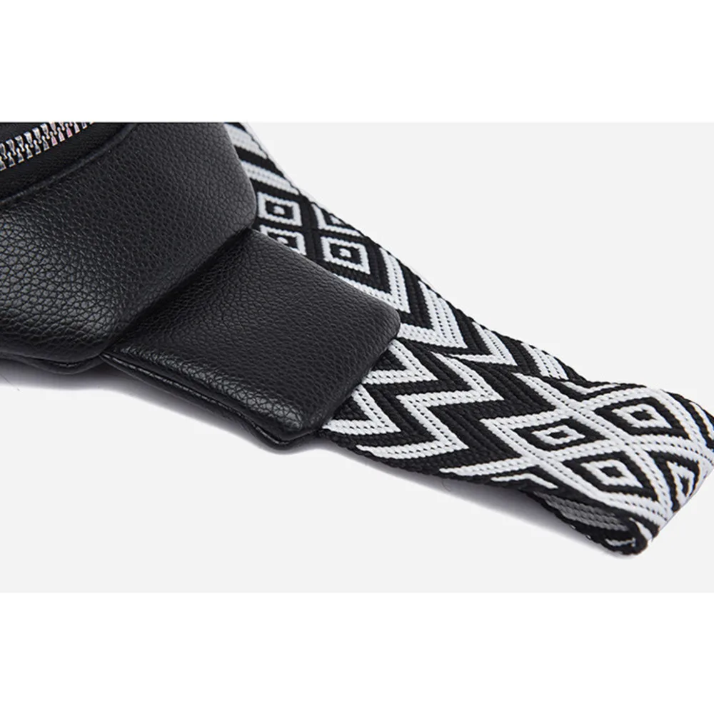 Mannelijke en vrouwelijke dezelfde 2024 nieuwe borst PU zacht lederen heuptas fietsen sport crossbody kleine rugzak_voghion.com