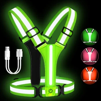 LED Reflective Running Safety Vest 1