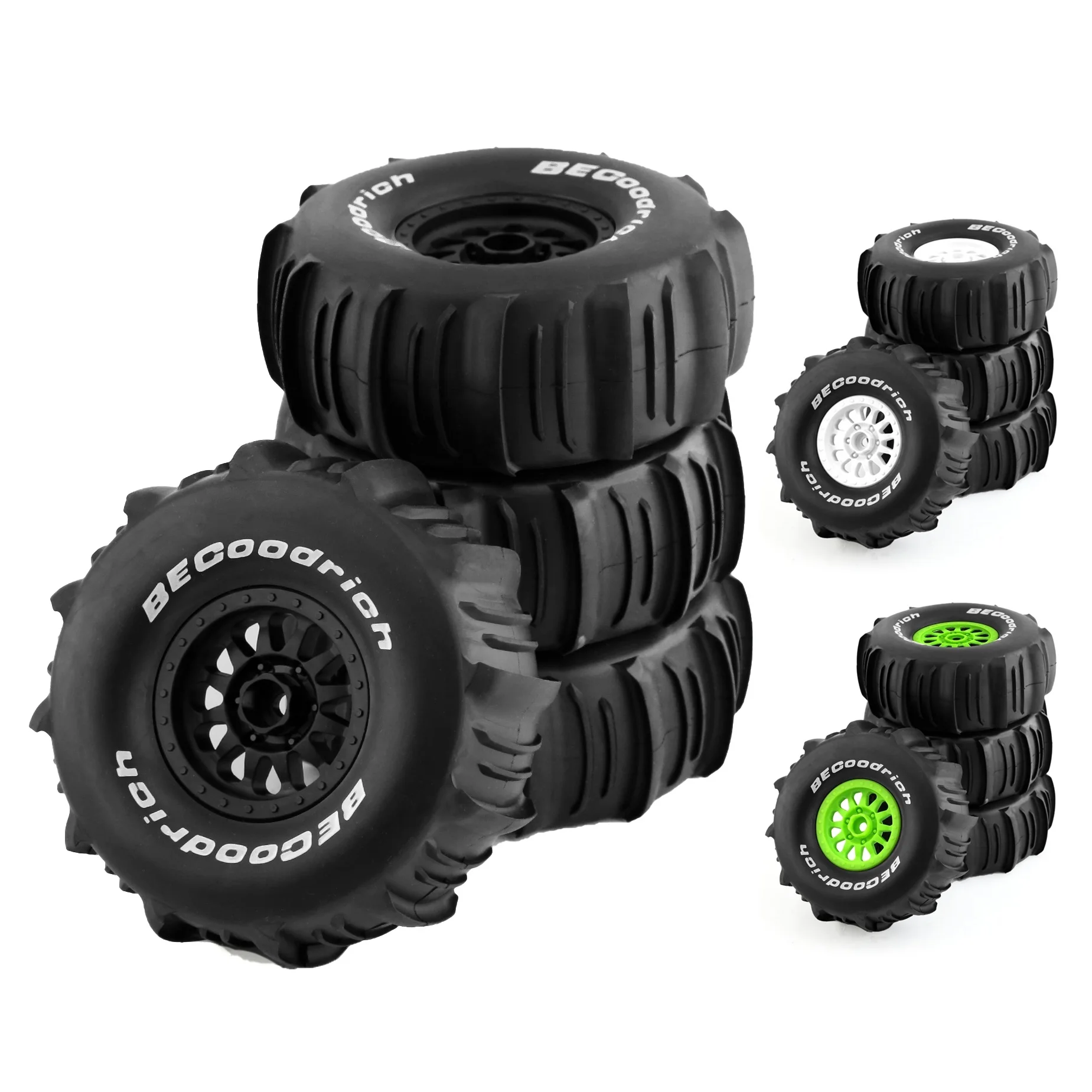 4 Pz 138Mm 1/7 Desert Short Course Truck Sand Tire 17Mm Wheel Hex Per Arrma Mojave Traxxas Udr Yikong Df7 Fs Off-Road Buggy
