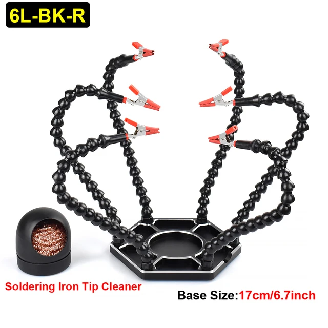 Terza Mano Per Saldatura Lytool Con Lente LED - 4 Bracci Flessibili Per Elettronica - Foto 12