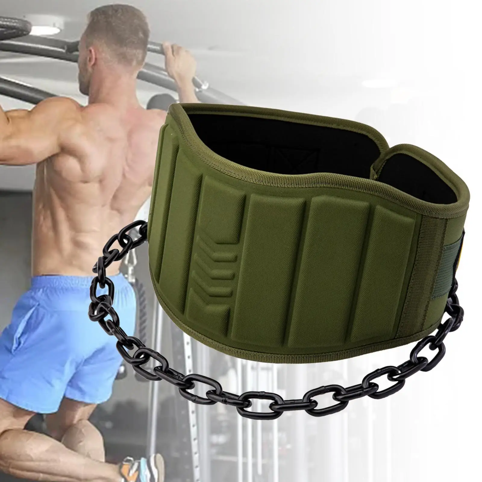 

Dipping Belt Weight Lifting Dipping Belt Weight Lifting Chain Body Building Training Toner Trainer Dip Belt for Power Lifting