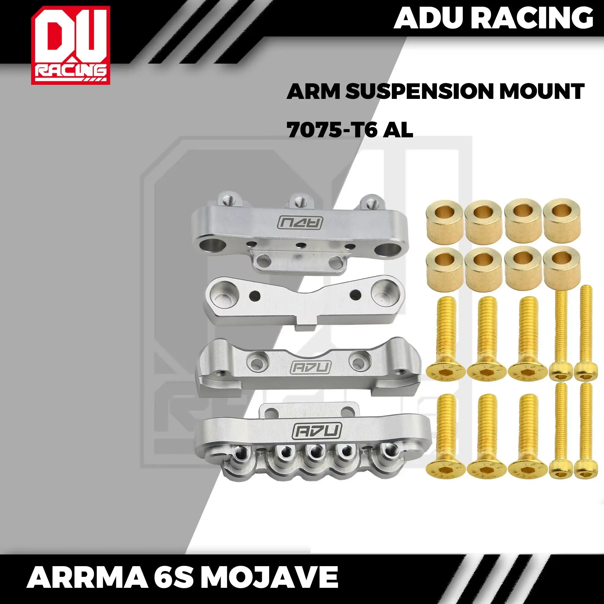 ARRMA 6S MOJAVE KRATON OUTCAST RTR 및 EXB V6용 ADU RACING 7075-T6 알루미늄 암 서스펜션 마운트
