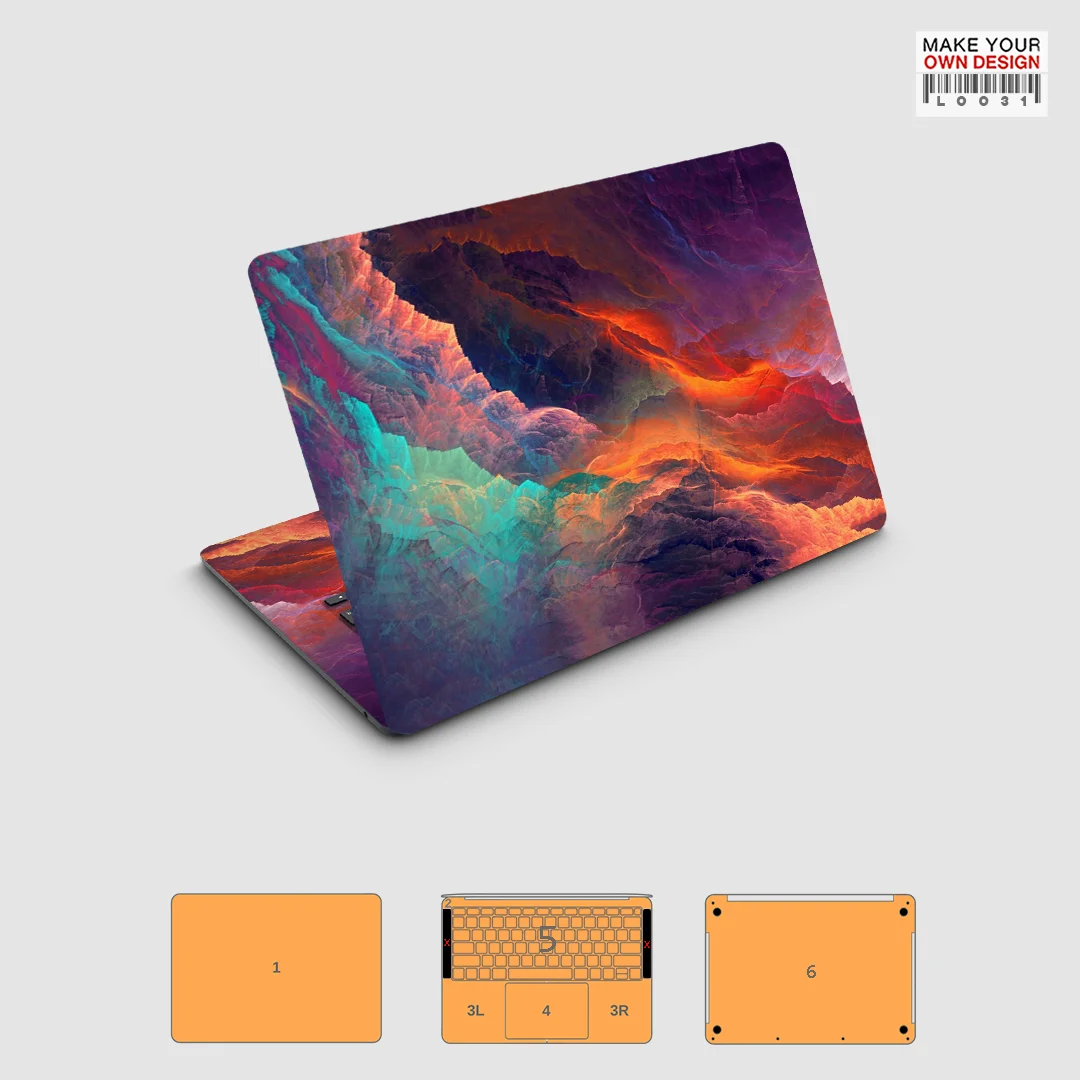 8k020 Colorful skin sticker for Macbook Pro 15.4 Full Wray Sticker skin screen protector