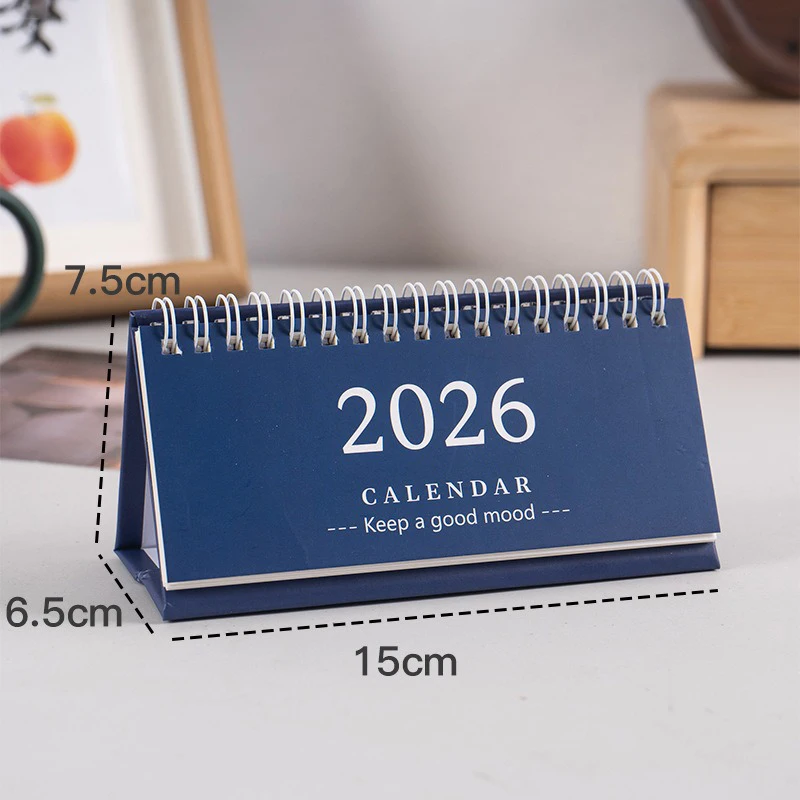 2026 Mini Desk Calendar Desktop Notepad Ornament Cute Simple Calendar,Christmas New Year Gift, Daily Planner Table Calendar