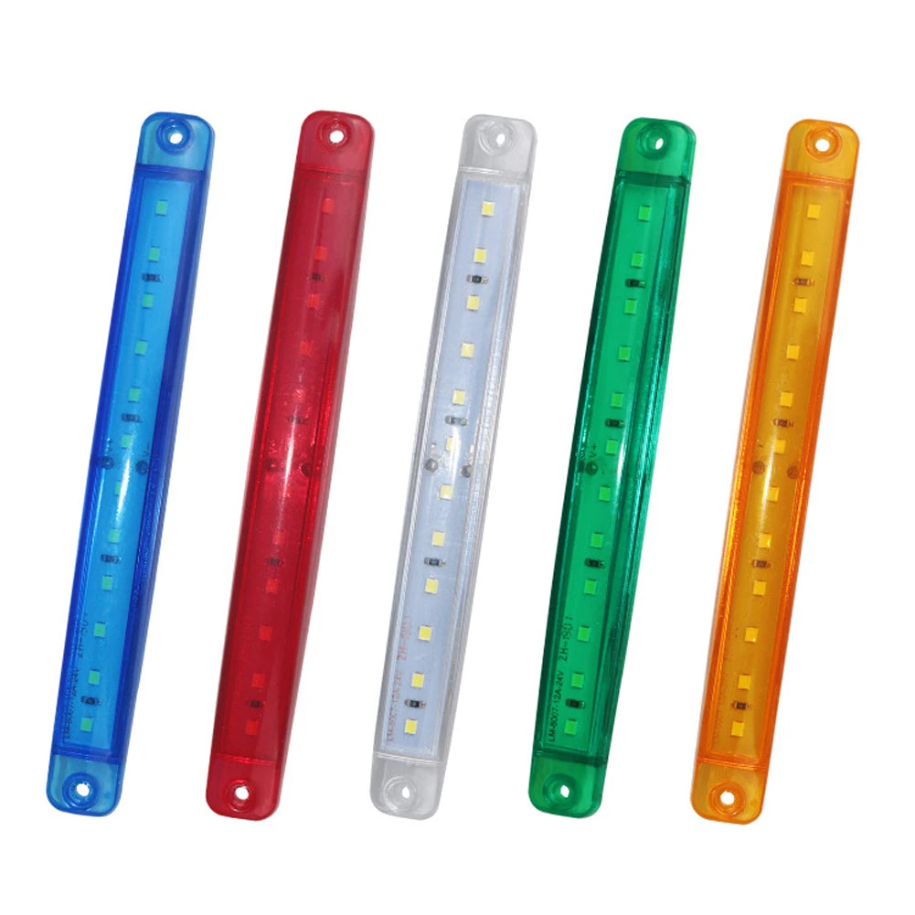 2pcs-red-led-marker-lights-12led-parking-lights-truck-side-marker-led