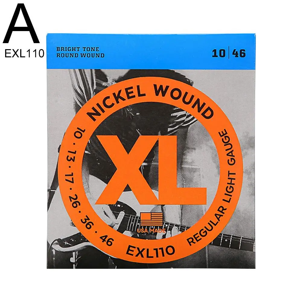 Electric Guitar Strings EXL110 EXL115 EXL120 EXL130 Nickel 10-46 11-49 9-42 8-38 For 6String Guitars