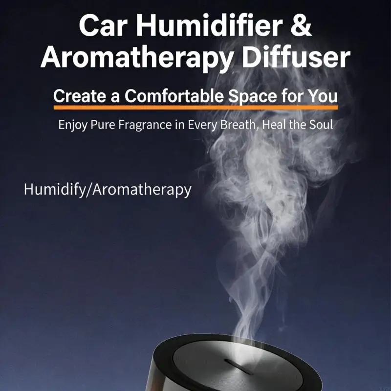 향기 기능이 있는 USB 차량용 가습기 홈 오피스 및 여행용 소형 디자인 100ml 물 용량 X37F