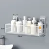 Wall-mounted Bathroom Shelf Shower Shampoo Rack Organizer Toilet Accessories Holder Kitchen Free Punch Condiment Storage Baskets 6