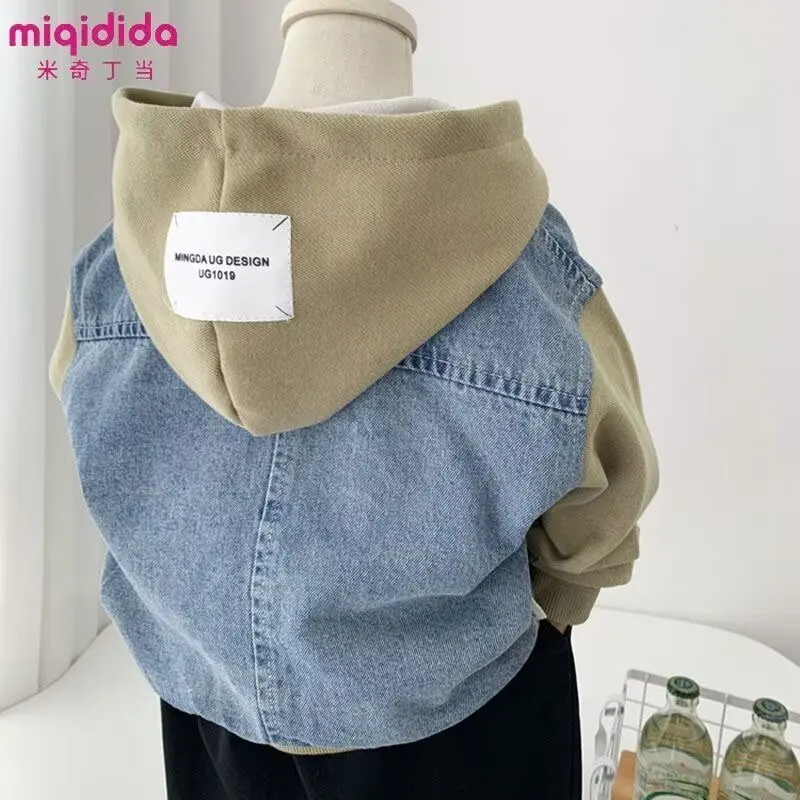Spring Autumn Denim Jacket For Boy Girl New Korean Version