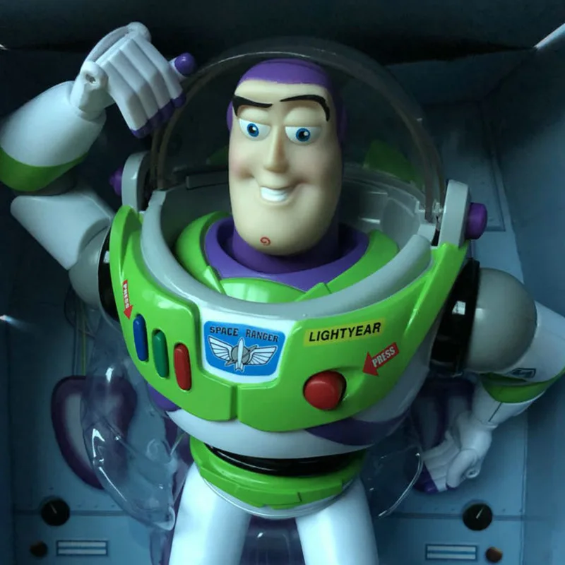 

30cm Disney Toy Story Buzz Lightyear Sheriff Woody Shepherdess Spring Dog Movable Voice Action Doll Toy 20th Anniversary Edition