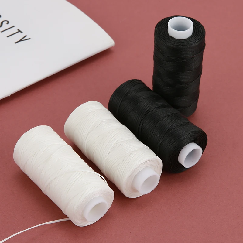 Leather Sewing String 150D Leather Polyester Flat Wax 0.8mm Diameter 50 Meter DIY Project