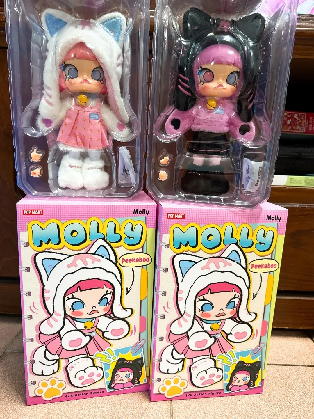 Genuine Pop Mart Molly Peekaboo 1/8 Action Figure Blind Box Gift