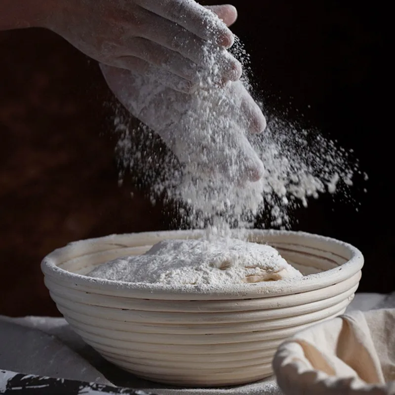 Kitchen Bread Fermentation Liner Baskets Bread Proofing Proving Rattan Basket Dough Rising Long Banneton Brotform Storage Bowls 4