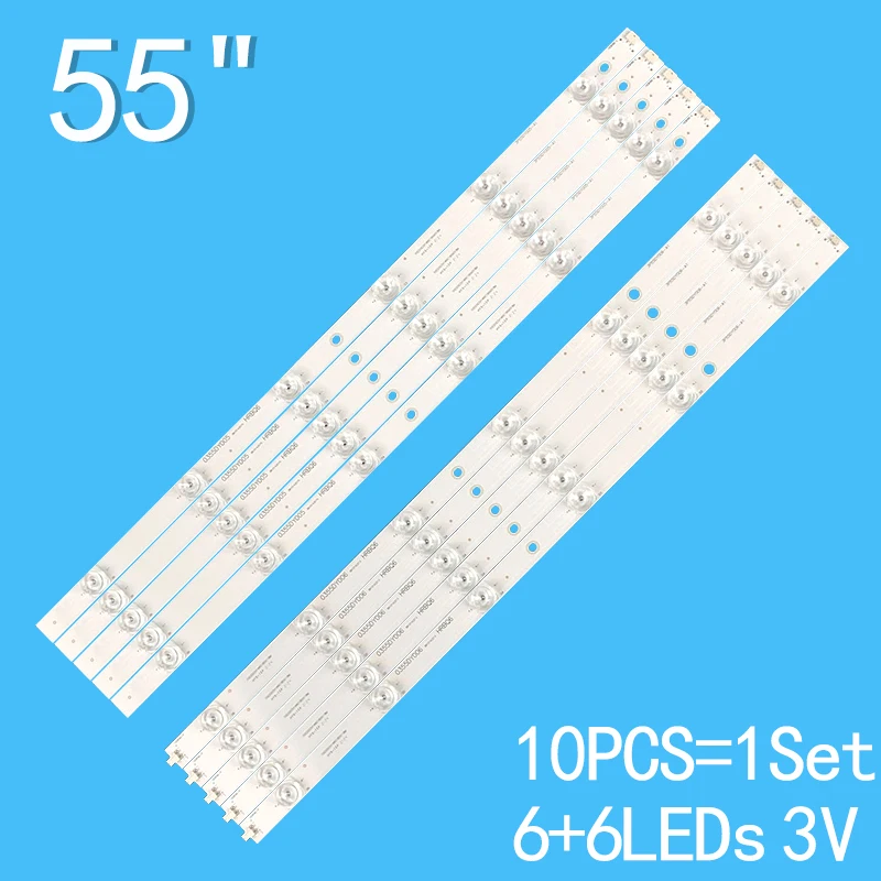 LED TV Bar light For 12pcs LC43490058A LC43490059A LC43490062A LC43490063A LC43490064A H0846-L HRBQ6 CANTV55SD160 0355DY006 03 new and original led backlight strip for 43uj630v lc43490062a lc43490061a lc43490060a lc43490059a lc43490058a eau63673004