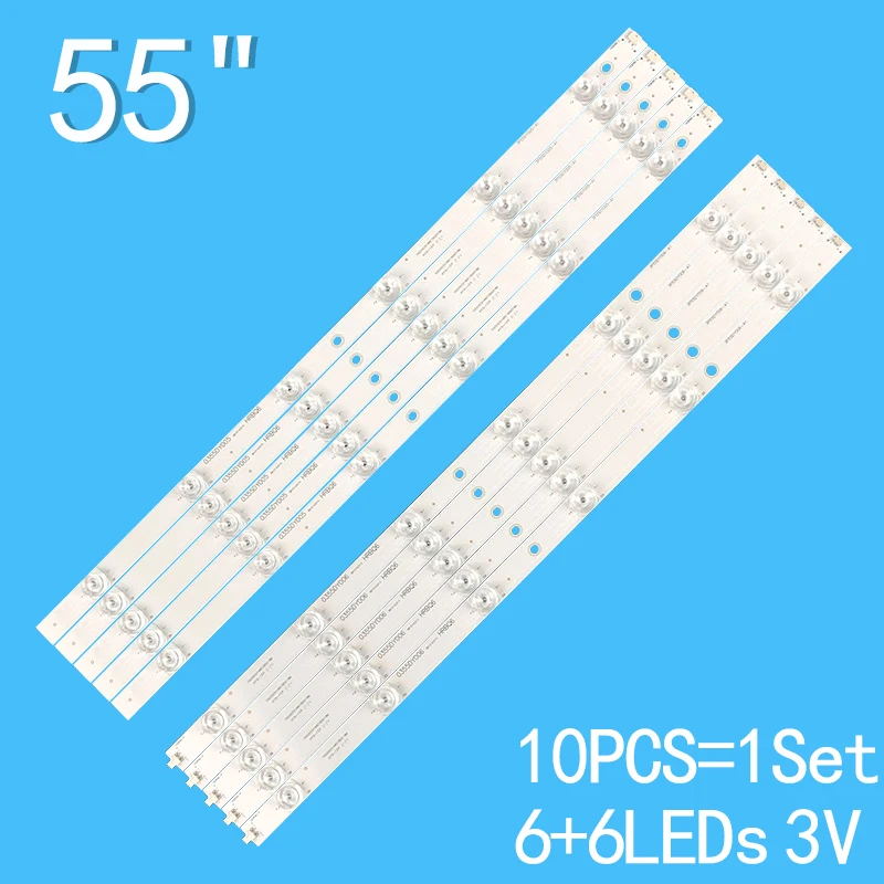 LED TV Bar light For 12pcs LC43490058A LC43490059A LC43490062A LC43490063A LC43490064A H0846-L HRBQ6 CANTV55SD160 0355DY006 03 for lig 43 lcd tv lc43490062a lc43490063a 43lj510v 43lj541v 43lj5150 43lh515v 43lj614v 43uj675v 43uj670v 43uk6300mlb 43lj550t