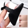 Crystal Velvet Triangle Powder Puff Ultra-Soft Washable Short Fluff Bows Loose Powder Cosmetic Puffs Sponge Apply Makeup Tools 3