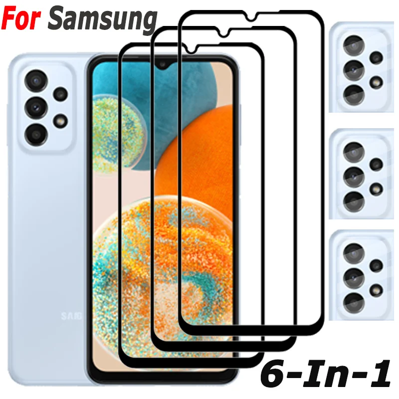 A54 Acessórios A13 pelicula For Samsung A23 5G Screen Protector Samsung A13 5G Camera Lens a 73 Protective Glass samsung a14 цена и фото